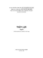 Giáo trình Thuỷ lực  Đại học Thuỷ Lợi (tập 2)