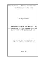 Hoàn thiện công tác tạo động lực cho người lao động tại công ty trách nhiệm hữu hạn một thành viên xăng dầu yên bái merged 