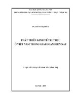 Phát triển kinh tế tri thức ở việt nam trong giai đoạn hiện nay 