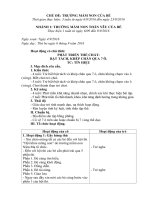 Giáo án chủ đề trường mầm non của bé