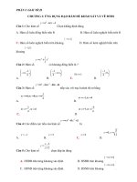 Tong hop mot so dang toan trac nghiem 12 co dap an