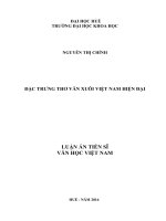 Đặc trưng thơ văn xuôi việt nam hiện đại