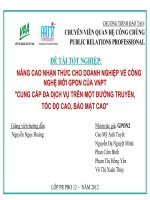 NÂNG CAO NHẬN THỨC CHO DOANH NGHIỆP VỀ CÔNG NGHỆ MỚI GPON CỦA VNPT "CUNG CẤP ĐA DỊCH VỤ TRÊN MỘT ĐƯỜNG TRUYỀN, TỐC ĐỘ CAO, BẢO MẬT CAO