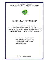 Ứng dụng công nghệ viễn thám, hệ thống thông tin địa lý và mô hình toán tính toán cân bằng nước lưu vực sông bé 