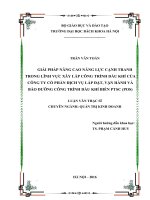 Giải pháp nâng cao năng lực cạnh tranh trong lĩnh vực xây lắp công trình dầu khí của công ty cổ phần dịch vụ lắp đặt, vận hành và bảo dưỡng công trình dầu khí biển PTSC (POS)