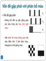 Vấn đề gặp phải với phân bố màu