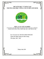 Ứng dụng GIS hỗ trợ vận hành tối ưu mạng lưới BTS (trạm thu phát gốc) trên địa bàn thủ đô hà nội 