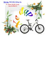 Bài tập phổ biến thông tin 