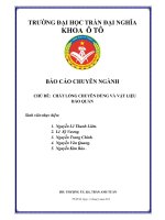 Báo cáo chất lỏng chuyên dùng và vật liệu bảo quản 