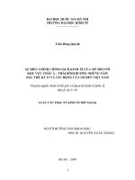 Sự điều chỉnh chính sách kinh tế của mỹ đối với khu vực châu á   thái bình dương những năm đầu thế kỷ 21 và tác động của nó đến việt nam 