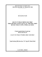Luận văn quản lý giáo dục