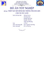 Thiết kế mô hình hệ thống phanh abs cho xe du lịch 
