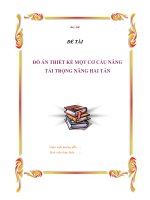 Khóa luận thiết kế một cơ cấu nâng tải trọng nâng hai tấn 