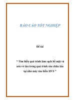 Khóa luận tìm hiểu quá trình làm sạch bề mặt và sơn vỏ tàu trong quá trình sửa chữa tàu tại nhà máy tàu biển HVS 