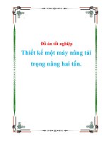 Khóa luận thiết kế một máy nâng tải trọng nâng hai tấn 