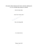 Ứng dụng mô hình aermod và kỹ thuật GIS mô phỏng chất lượng không khí tại khu vực sông thị vải 