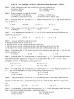 TRẮC NGHIỆM PHÉP BIẾN HÌNH 11