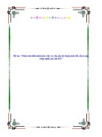 Tiểu luận phân tích điều kiện làm việc và yêu cầu kỹ thuật,tính kết cấu trong công nghệ của chi tiết 