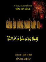 lop 11: Bai 8 ban ve ki thuat