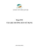 Hướng dẫn sử dụng phần mềm quản lý bán hàng Shop.ONE