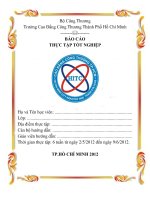 Báo cáo thực tập tại công ty TNHH kỹ thuật tự động tiến phát 