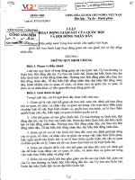 luat hoat dong giam sat QH HDND 2015 (chuong i, mục 4 chuong II, chuong III, IV) 