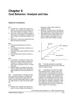 Solutions to question managerial accounting ch05 cost behaivior analyssis and use 