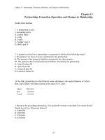 Test bank  advanced financial accounting  CH15 partnership