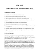 Test bank accounting management 11e chapter 09 INVENTORY COSTING AND CAPACITY ANALYSIS 