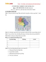 Câu hỏi trắc nghiệm và bài tập Địa lý lớp 11: EU - Hợp tác, liên kết để cùng phát triển