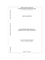 Mạng trí tuệ nhân tạo (ANNs) trong việc tối ưu anten mảng 