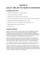 Test bank accounting management 11e chapter 19 QUALITY, TIME, AND THE THEORY OF CONSTRAINTS 