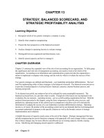 Test bank accounting management 11e chapter 13 STRATEGY, BALANCED SCORECARD, AND 
