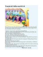 Truyện kể mầm non kiến con đi ô tô 