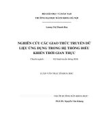 nghiên cứu các giao thức truyền dữ liệu ứng dụng trong hệ thống điều khiển thời gian thực 