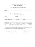 Mẫu giấy đăng ký tham gia đấu giá tài sản