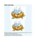 Truyện kể mầm non chào buổi sáng 