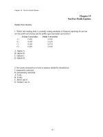 Test bank  advanced financial accounting ch 19   not for profit entities