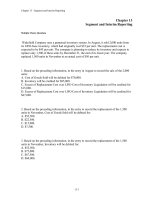 Test bank  advanced financial accounting ch 13   segment and interim reporting