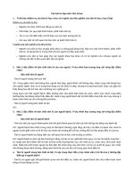 Câu hỏi ôn tập môn Tâm lý học