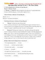 Ngữ pháp tiếng Anh lớp 10 Unit 7: The Mass Media