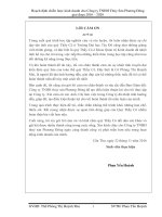 Tiểu luận Hoạch định chiến lược kinh doanh cho Công ty TNHH Thủy Sản Phương Đông giai đoạn 2016 đến 2020