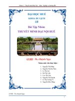 Bài giới thiệu và thuyết minh Đại Nội Huế