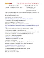 Đề kiểm tra 1 tiết học kì 1 môn Giáo dục công dân lớp 12 trường THPT Nguyễn Trung Trực, An Giang năm học 2016 - 2017