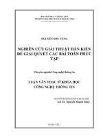 nghiên cứu giải thuật đàn kiến để giải quyết các bài toán phức tạp 