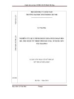 nghiên cứu quá trình deoxy hóa phân đoạn biooil thu được từ nhiệt phân bã tảo, sử dụng xúc tác fesapo 5 