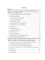 Nghiên cứu một số thuật toán trên bảng quyết định nhất quán