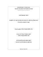 nghiên cứu một số phương pháp của trí tuệ tính toán ứng dụng trong y học 