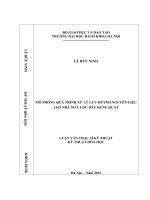 mô phỏng quá trình xử lý lưu huỳnh nguyên liệu lco nhà máy lọc dầu dung quất 