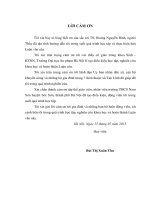 Đánh giá hiệu quả kinh tế mô hình sản xuất trên đất lâm nghiệp tại Xã Tản Lĩnh, Huyện Ba Vì, Thành phố Hà Nội